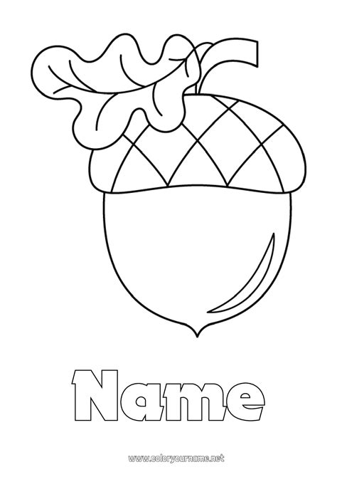 Acorn Coloring Pages Free Printable Pdf - Printable Coloring Pages ...
