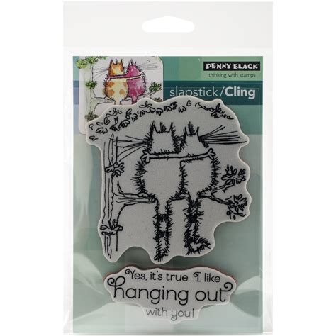 Penny Black 40-365 Hanging Out Slapstick Cling Stamp : Amazon.in: Home ...