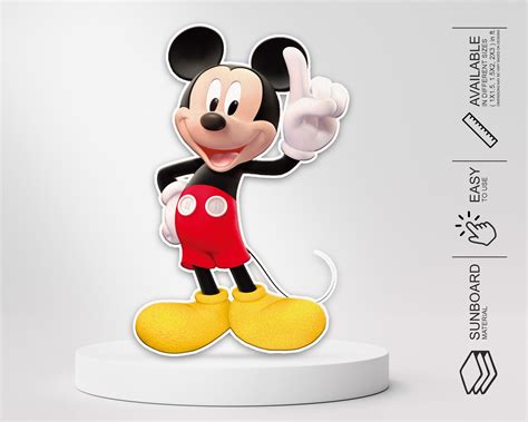 Mickey Mouse Showing One Finger Cutout | Party Supplies Online – Party ...