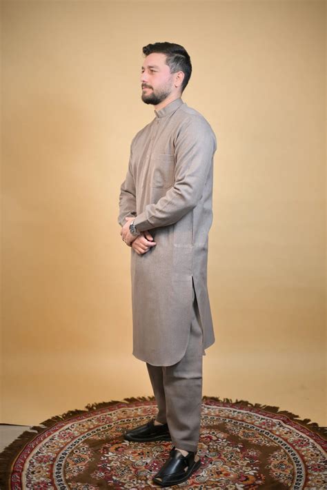 Light Brown Winter Kurta Pajama – Baraqah