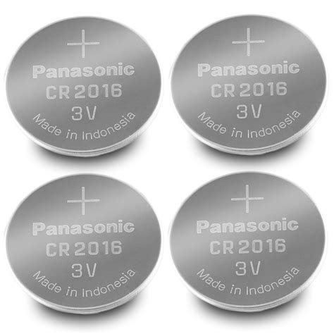 Panasonic CR2016 3V Lithium Coin Battery (Pack of 4) - Walmart.com ...