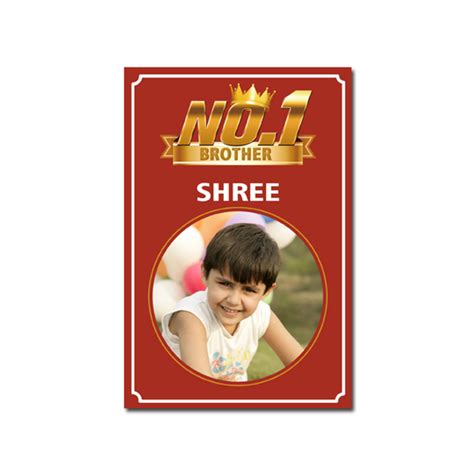 No.1 Brother Magnet|Online Rakhi Gifts|Send Rakhi Online to India|Zestpics
