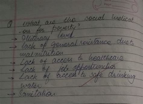 What are the social indicator for poverty - Brainly.in