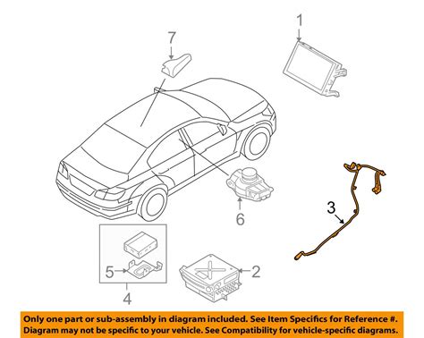 Genuine Hyundai 96564-3M010 AV Monitor Cable Assembly, Front : Amazon ...