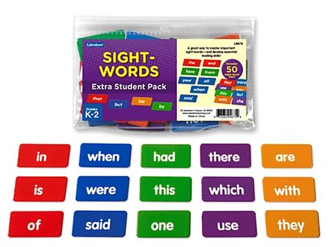 Sight-Words Hands-On Student Pack at Lakeshore Learning