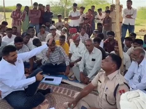 MLA Ravindra Singh Bhati confronts DSP over illegal tree burning ...