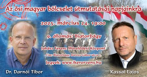 BIATORBÁGY - Kassai Lajos és Dr. Darnói Tibor közös előadása ...
