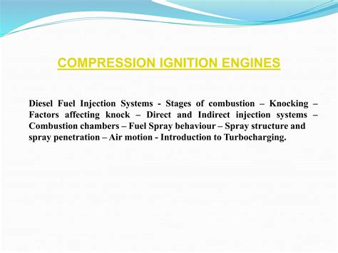 Image result for Compression Ignition Diesel Engine Example
