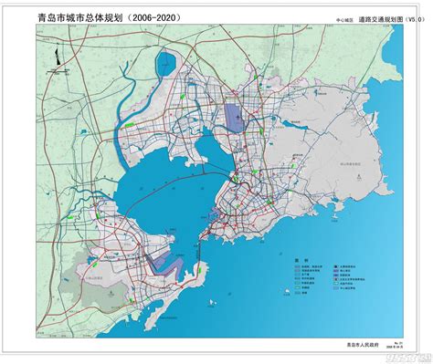 青岛旅游地图完整版下载-青岛市城市电子矢量地图 2016高清版下载 - 八号下载