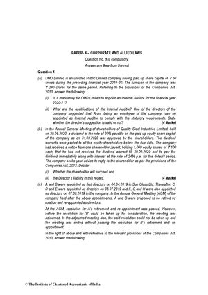 Law rtp may 2021 - Questions and answers are there . - PAPER – 2 ...