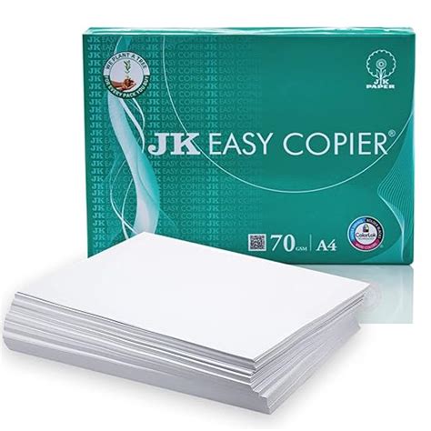 JK Easy Copier Paper | A4 Size | 70 GSM | 500 Sheets | White Paper, 1 ...