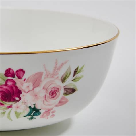 Buy Lucas Roohi Bone China Printed Serving Bowl - 1.2L from Home Centre ...