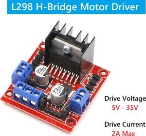 Robotbanao L298N 2A Based Motor Driver Controller Board Module - For DC ...