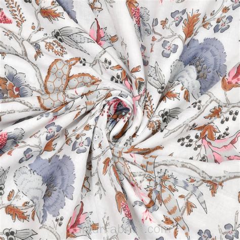 Floral Garden Pinkish Double Bed Dohar Blanket – JaipurFabric®