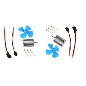 PRAV® 2x LED Windmill Wind Generator Turbine Teaching Model Mini DC ...