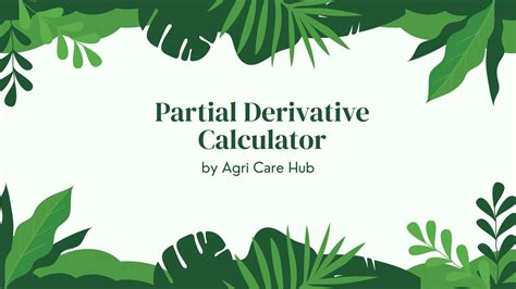 Partial Derivative Calculator: Precise Math Tool