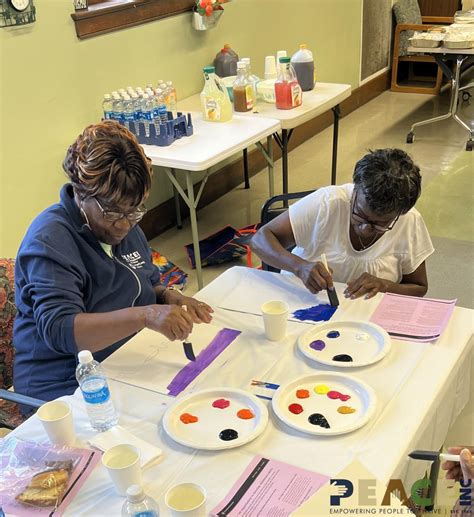 Our AmeriCorps Seniors FGP recently held a Master-PEACEs painting party ...
