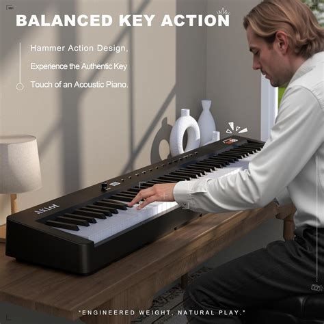 AKLOT Portable Weighted Keyboard Piano: Beginner India | Ubuy