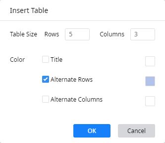 Insert Table in Edraw Max Online