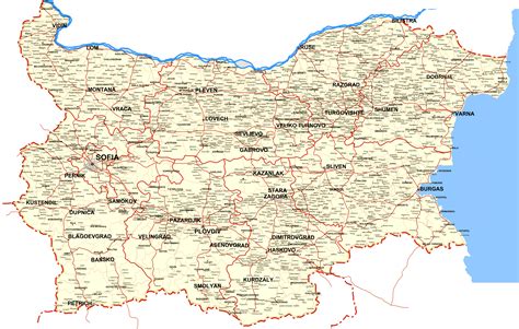 Bulgaria Cities Map - Bulgaria