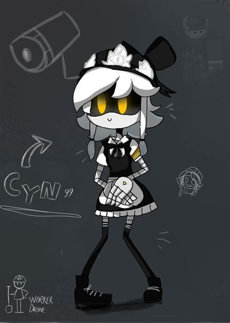 Redesign of cyn concept art : r/MurderDrones