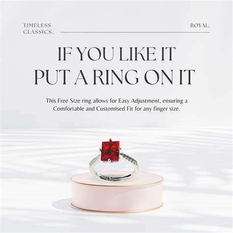 Salve Anti-Tarnish Ruby Red Ring