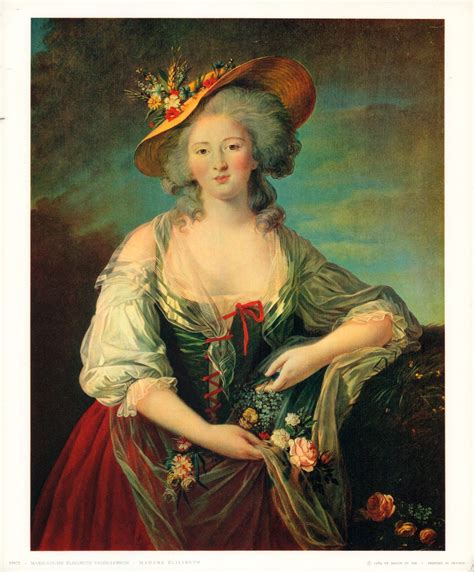 Madame Elisabeth, 1782 by Marie-Louise Elisabeth Vigée-Lebrun - 10 X 1 ...
