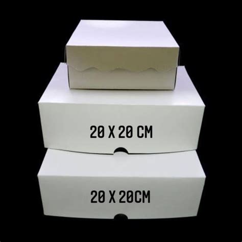 Jual BOX KOTAK NASI DUS MAKAN PUTIH POLOS per 100 pcs - Kota Medan ...