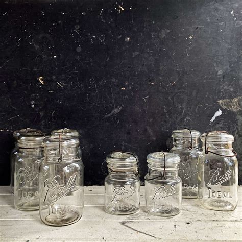 Antique Ball Ideal Canning Jars - Quart and Pint Sizes - 8 Jars Availa ...
