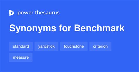 BENCHMARK Synonyms: 812 Similar Words & Phrases