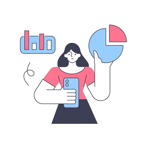 Woman marketing analyzing social media network content campaign ...