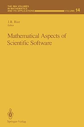 Buy Mathematical Aspects of Scientific Software: 14 (The IMA Volumes in ...