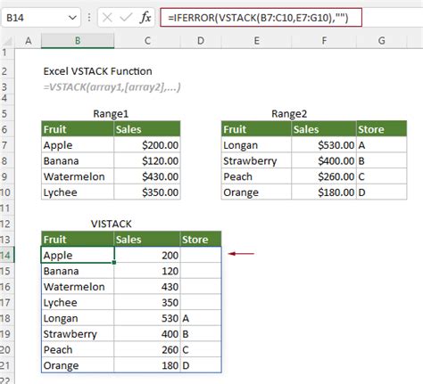 Image result for Excel Dynamic V-Stack Formula