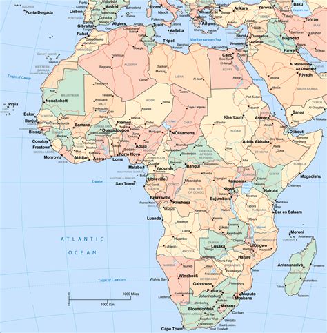 Africa Map With Countries