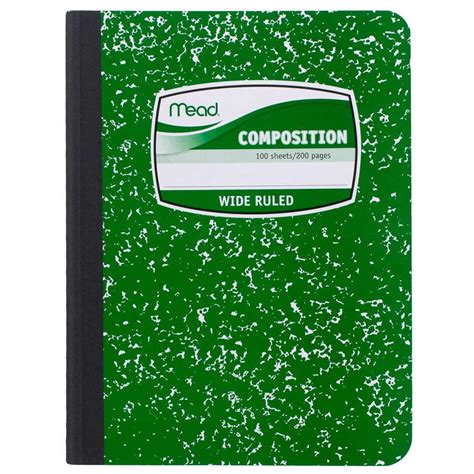 Amazon.com : Composition Book by Mead, Wide Ruled, 100 Sheets, Fashion ...