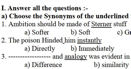 12th Standard English New Model Question Paper - 2019