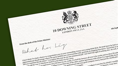 From the desk of the Prime Minister... - TrendRadars UK