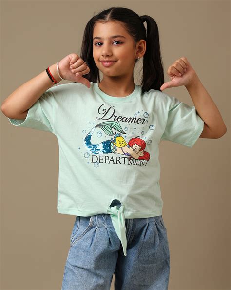 Disney Princess Printed Oversized Fit Tshirt For Girls – Kidsville