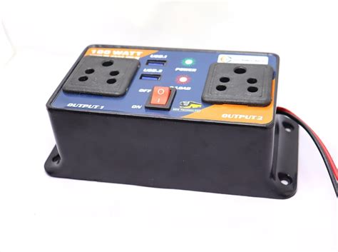 Buy PANNGESH 12v to 24v Dc to 220v Ac 100watt Load Converter with 2 USB ...