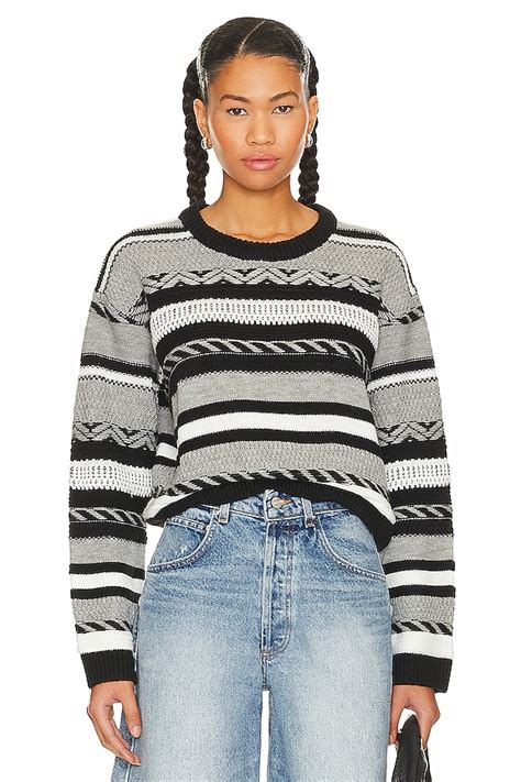 Stitches & Stripes Cleo Pullover in Black Multi | REVOLVE