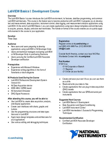 Image result for LabVIEW Software Course