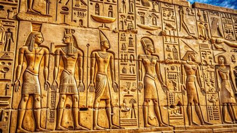 Luxor script a photo of ancient egyptian script in luxor | Premium AI ...