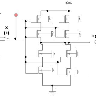 Image result for CMOS Not Gate Circuit
