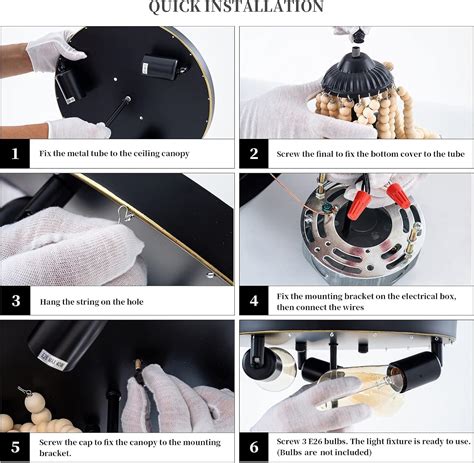 Neechicx Farmhouse Wood Beaded Flush Mount Ceiling India | Ubuy