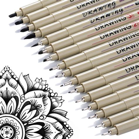 DOSEWART 16 Pack Micro Pen Set, Micro Fine Liner Drawing Art India | Ubuy