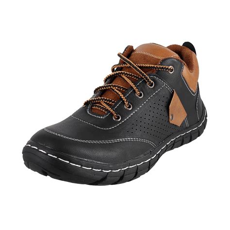 Buy Walkway Men Black Synthetic Flat Shoes (17-9401) at Amazon.in