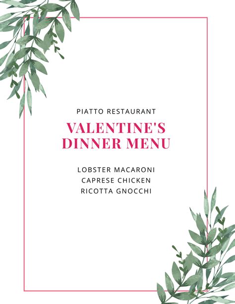 Valentines Day Restaurants