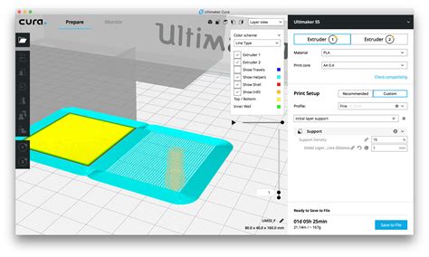 Cura First Layer _ Cura Adaptive Layers - PNFAV