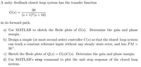 Image result for Unity Feedback Closed Loop Transfer Function