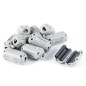 STORE99® 10 Pcs Gray Clip On EMI RFI Noise Ferrite Core Filter for 3mm ...